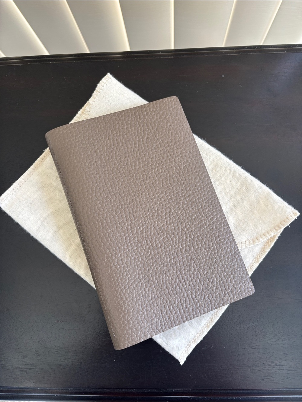 Davinci Dolcemente Planner Personal Bible Size Organizer Rings Leather Taupe